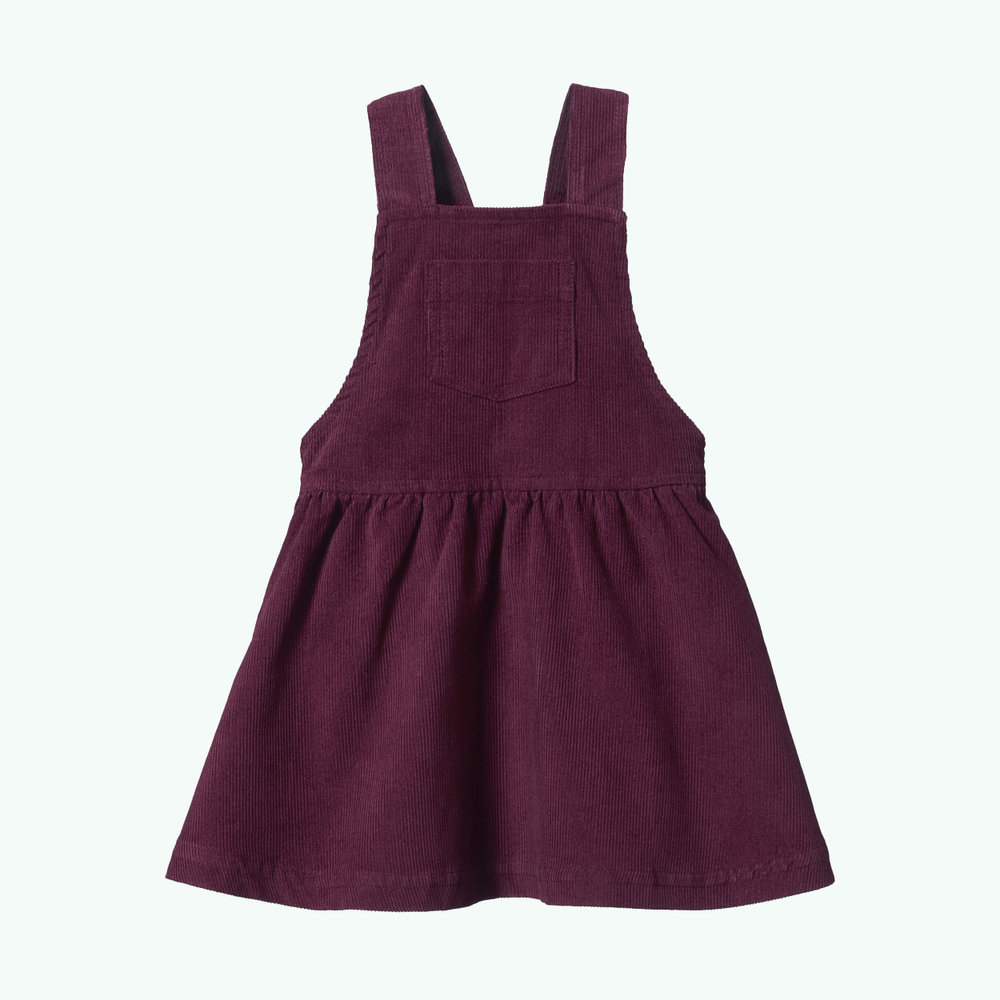 Pinafore Elderberry Cord Dress