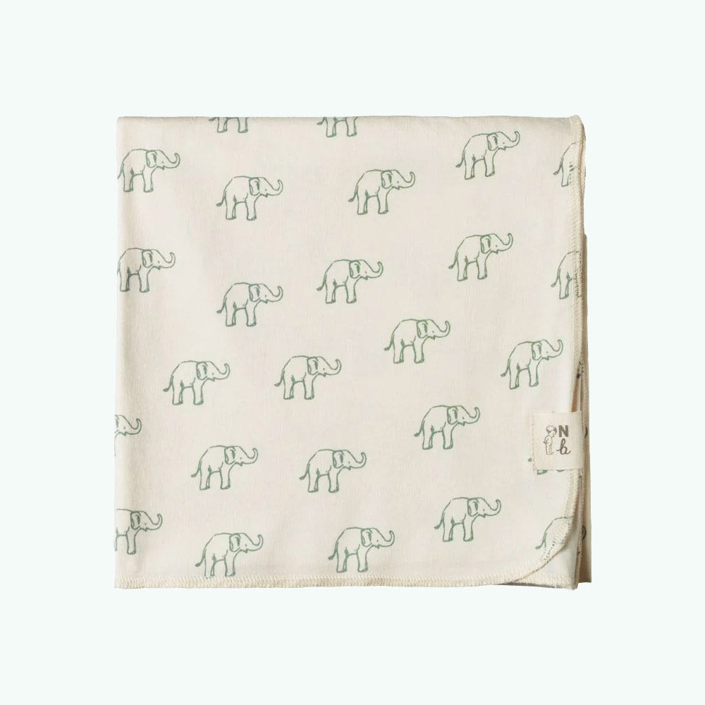 Muslin Wrap - Elephant Print